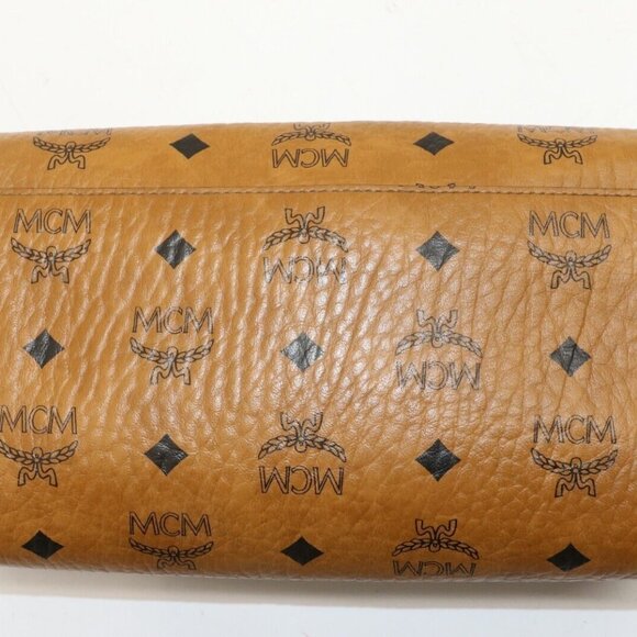 MCM Millie Visetos Medium Leather Crossbody - Brown/Black - Picture 5 of 16